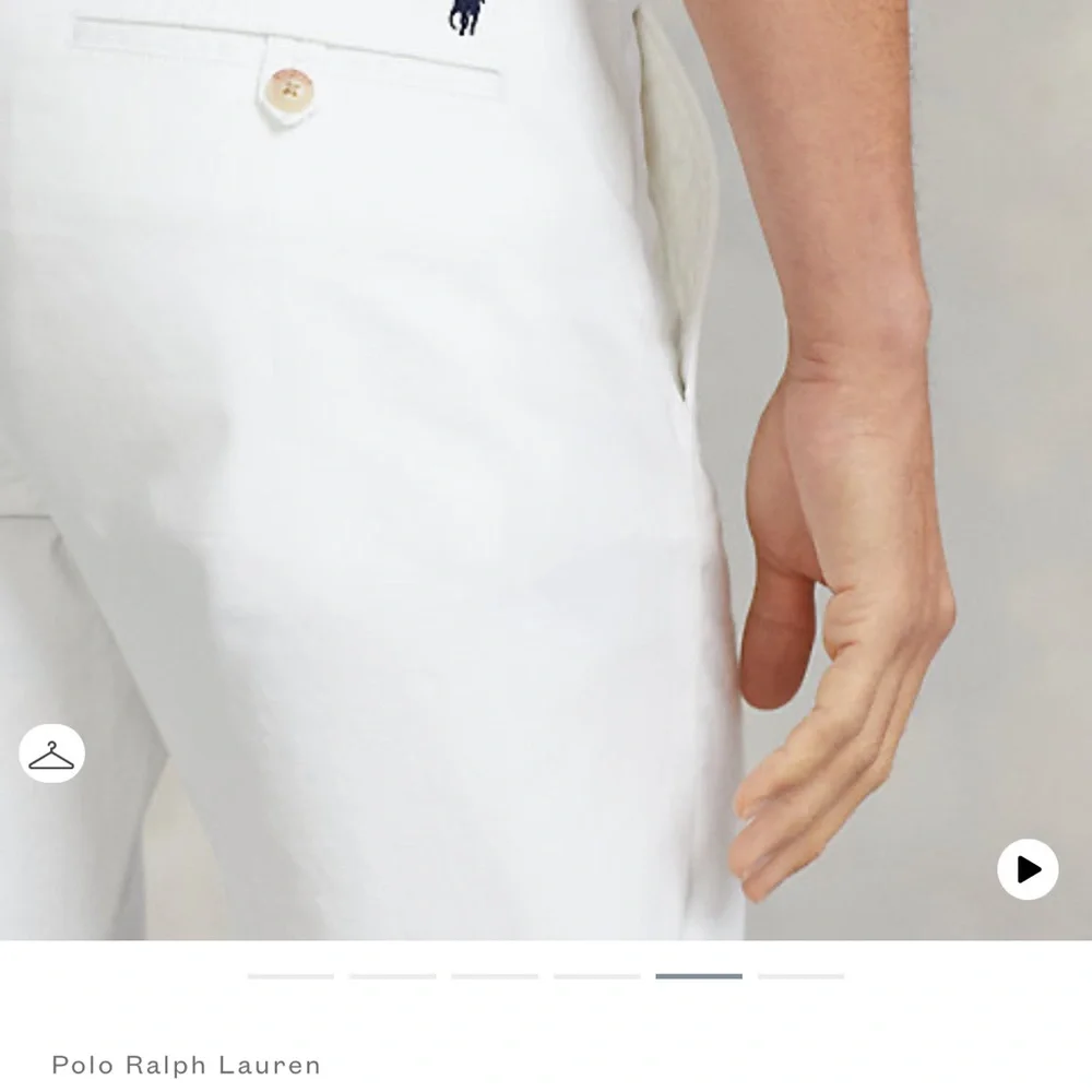 Polo Ralph Lauren Mens Chino Pants Flat Front White Size 36X34 - Picture 3 of 12